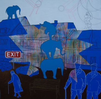 Blue elephants